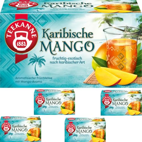 Mit Pufai Grocery, Früchtetee Karibische Mango tee (20 Beutel), 45 gr x 5 Packungen von Pufai