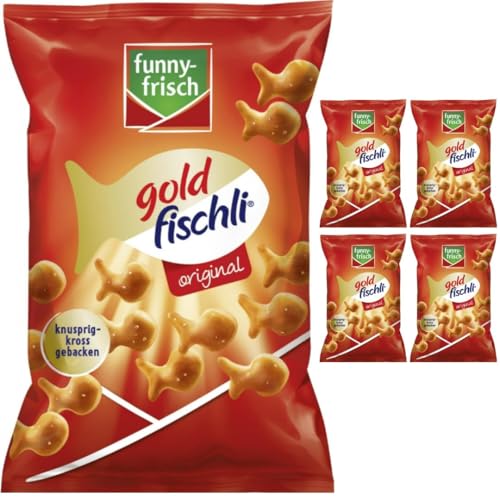 Mit Pufai Grocery, Funny-frisch Gold fischli original 100 gramm Crackers x 5 Stück Mit Pufai Grocery, Funny-frisch Gold fischli original 100 gramm Crackers x 5 Stück von Pufai