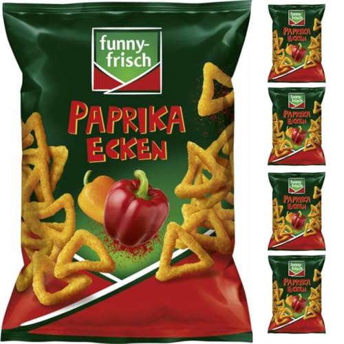 Mit Pufai Grocery, Funny-frisch Paprika Ecken Chips Cracker 75 gramm x 5 Stück Mit Pufai Grocery, Funny-frisch Paprika Ecken Chips Cracker 75 gramm x 5 Stück von Pufai