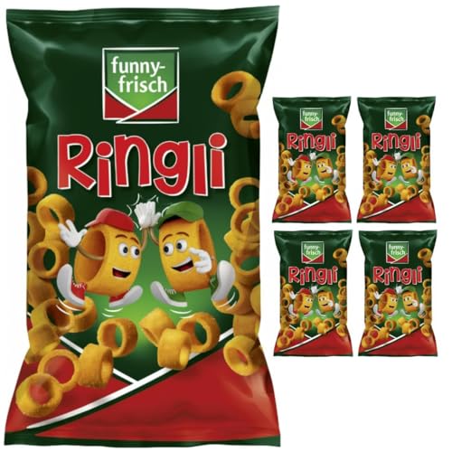 Mit Pufai Grocery, Funny-frisch Ringli Paprika chips crackers 75 gramm x 5 Stück Mit Pufai Grocery, Funny-frisch Ringli Paprika chips crackers 75 gramm x 5 Stück von Pufai