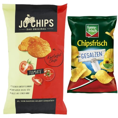 Mit Pufai Grocery, Jo Chips Kartoffel Chips Tomate 175 gr + Funny-frisch Chipsfrisch gesalzen Chips Cracker 150 gramm x 1 Stück Mit Pufai Grocery, Jo Chips Kartoffel Chips Tomate 175 gr + Funny-frisch Chipsfrisch gesalzen Chips Cracker 150 gramm x 1 Stück von Pufai