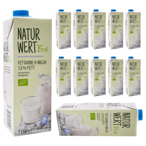 Mit Pufai Grocery, NaturWert fettarme Haltbare Milch 1,5% Fett haltbare Milch 1000 Mililiter x 12 Stück Mit Pufai Grocery, NaturWert fettarme Haltbare Milch 1,5% Fett haltbare Milch 1000 Mililiter x 12 Stück von Pufai