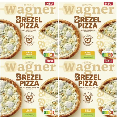 Mit Pufai Grocery, Original Wagner Pizza Käse Pizza 410 Gramm x 4 STÜCK [Frischegarantie] von Pufai