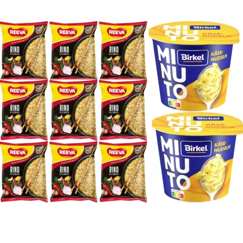 Mit Pufai Grocery, Reeva Instant Nudeln Rind 60 Gramm x 9er, Birkel Minuto Käse-Nudeln pasta 70 gramm Mit Pufai Grocery, Reeva Instant Nudeln Rind 60 Gramm x 9er, Birkel Minuto Käse-Nudeln pasta 70 gramm von Pufai