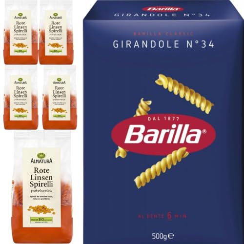 Mit Pufai Grocery, Rote Linsen Spirelli 250 Gramm x 5 STÜCK, Barilla Pasta Nudeln Girandole No 34 500 gramm Mit Pufai Grocery, Rote Linsen Spirelli 250 Gramm x 5 STÜCK, Barilla Pasta Nudeln Girandole No 34 500 gramm von Pufai