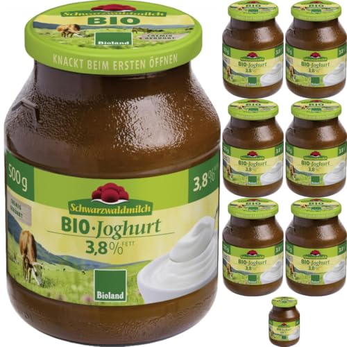 Mit Pufai Grocery, Schwarzwaldmilch Joghurt 3,8% Fett 500 Gramm x 8 Stück ink.pfand [Frischegarantie] von Pufai