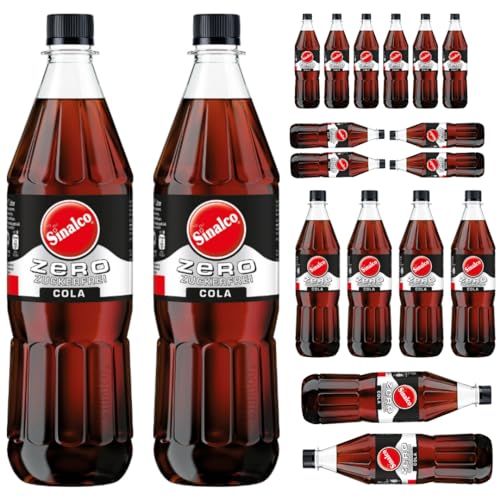 Mit Pufai Grocery, Sinalco Cola Zero Koffeinhaltige Limonade mit natürlichem Mineralwasser Cola-Limonade (Mehrweg) 1000 Mililiter x 18 STÜCK von Pufai