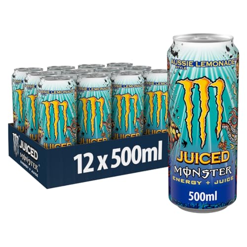 Monster Energy Juiced Aussie Lemonade Style Energy + Juice (Einweg) Energiegetränk 500 ML x 12 Stück von Pufai