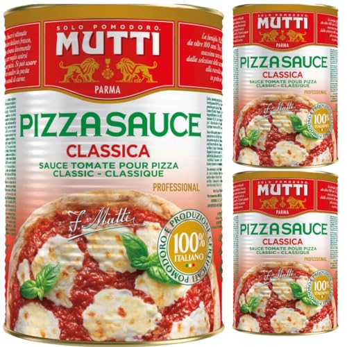 Mutti Pizza Soße Sauce Classic Pizza Soße 4500 gramm x 3 STÜCK + Pufai von Pufai