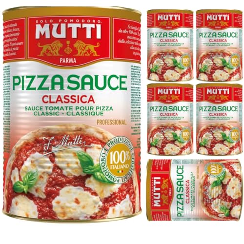 Mutti Pizza Soße Sauce Classic Pizza Soße 4500 gramm x 6 STÜCK + Pufai von Pufai
