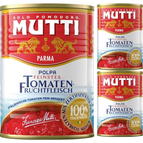 Mutti Polpa Feinstes Tomaten Fruchtfleisch 400 gramm x 3 STÜCK Mutti Polpa Feinstes Tomaten Fruchtfleisch 400 gramm x 3 STÜCK von Pufai