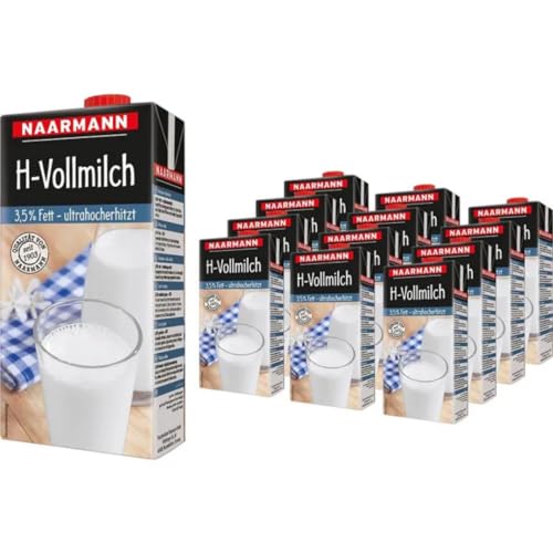 Naarmann Milch fettarme H-Milch 3,5% Fett Haltbare Milch, je 1 Liter, 12 Stück + pufai Naarmann Milch fettarme H-Milch 3,5% Fett Haltbare Milch, je 1 Liter, 12 Stück + pufai von Pufai