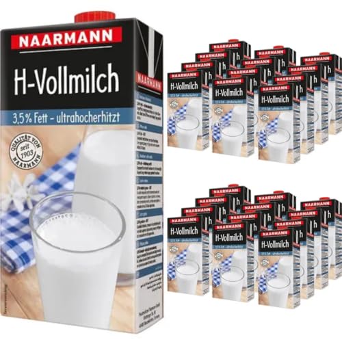 Naarmann Milch fettarme H-Milch 3,5% Fett Haltbare Milch, je 1 Liter, 24 Stück + pufai Naarmann Milch fettarme H-Milch 3,5% Fett Haltbare Milch, je 1 Liter, 24 Stück + pufai von Pufai