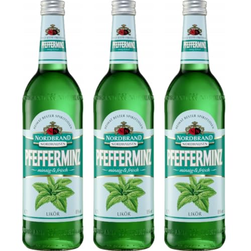 Nordbrand Pfefferminz Likör 700 Milliliter x 3 Flasche mit Pufai Grocery Nordbrand Pfefferminz Likör 700 Milliliter x 3 Flasche mit Pufai Grocery von Pufai