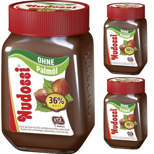 Nudossi Nuss-Nougat-Creme Chocolate Spreads Schokoladenaufstriche 300 gramm x 3 STÜCK Nudossi Nuss-Nougat-Creme Chocolate Spreads Schokoladenaufstriche 300 gramm x 3 STÜCK von Pufai