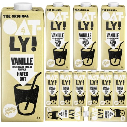 Oatly Haferdrink Vanille Oat Drink 1000 milliliter x 12 STÜCK [Frischegarantie] von Pufai