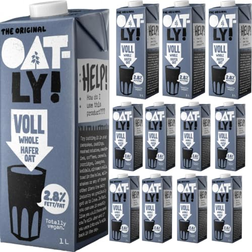 Oatly Haferdrink Voll 2,8% Fett Oat Drink 1000 milliliter x 12 STÜCK von Pufai