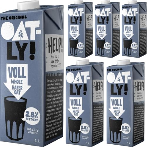 Oatly Haferdrink Voll 2,8% Fett Oat Drink 1000 milliliter x 6 STÜCK von Pufai
