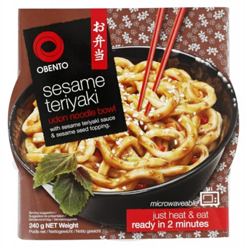 Obento Sesame Teriyaki Udon Noodle Bowl 240 Gramm mit Pufai Grocery von Pufai
