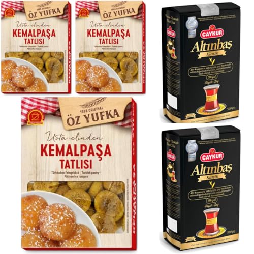 Oz Yufka, Kemalpasa Käsedessert Dessert Köstliches praktisches Dessert 130 Gramm x 3 Packungen + 2 Packungen Tee x 500 Gramm mit Pufai Grocery Oz Yufka, Kemalpasa Käsedessert Dessert Köstliches praktisches Dessert 130 Gramm x 3 Packungen + 2 Packungen Tee x 500 Gramm mit Pufai Grocery von Pufai