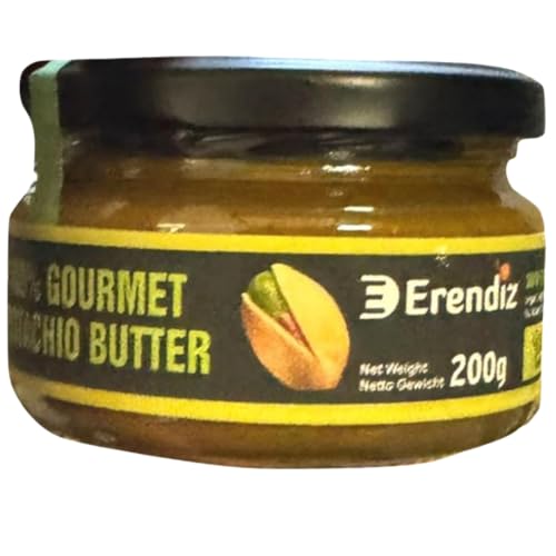 PUFAI Erendiz Anthap Turkish Pistaziencreme mit 100% Pistazien, ohne Palmöl, 200 Gramm von Pufai