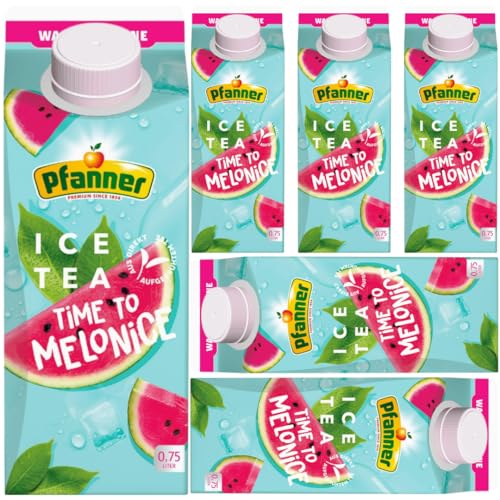 Pfanner Ice Tea Wassermelone Eistee & Teemischgetränke 750 Mililiter x 6 STÜCK von Pufai