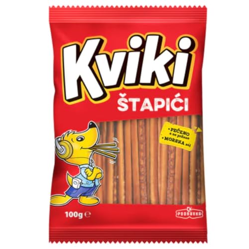 Podravka Kviki Salzstangen Cracker Keks 100 Gramm Tüte Podravka Kviki Salzstangen Cracker Keks 100 Gramm Tüte von Pufai