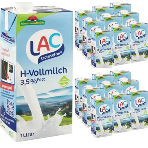 Pufai, Milch LAC H-Milch 3,5% Fett laktosefrei Haltbare Milch, je 1 Liter, 24 Stück + pufai Pufai, Milch LAC H-Milch 3,5% Fett laktosefrei Haltbare Milch, je 1 Liter, 24 Stück + pufai von Pufai