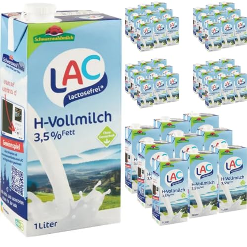 Pufai, Milch LAC H-Milch 3,5% Fett laktosefrei Haltbare Milch, je 1 Liter, 60 Stück + pufai Pufai, Milch LAC H-Milch 3,5% Fett laktosefrei Haltbare Milch, je 1 Liter, 60 Stück + pufai von Pufai