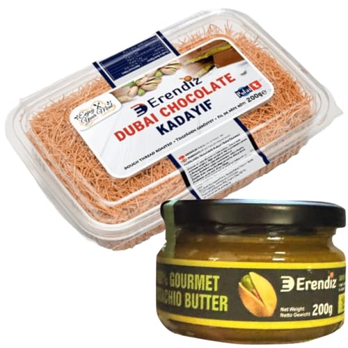 Pufai Erendiz 100% Pistazienpaste 200 Gramm, Geröstet Kadaifi, Teigstrang, spezielles für Dubai-Schokolade Kadayıf, Engelshaar 200 Gramm Pufai Erendiz 100% Pistazienpaste 200 Gramm, Geröstet Kadaifi, Teigstrang, spezielles für Dubai-Schokolade Kadayıf, Engelshaar 200 Gramm von Pufai