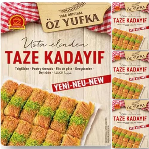 Pufai Grocery Ozyufka Pastry Threads Kadayif 500 Gramm x 4 Packungen Pufai Grocery Ozyufka Pastry Threads Kadayif 500 Gramm x 4 Packungen von Pufai