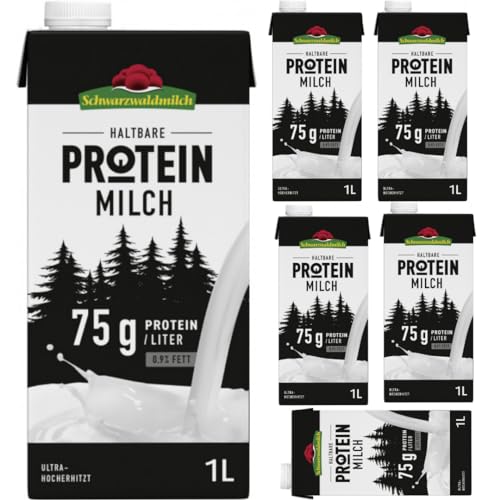 Schwarzwaldmilch Protein Milch 0,9% Fett Milch 1000 mililiter x 6 Stück + pufai Schwarzwaldmilch Protein Milch 0,9% Fett Milch 1000 mililiter x 6 Stück + pufai von Pufai