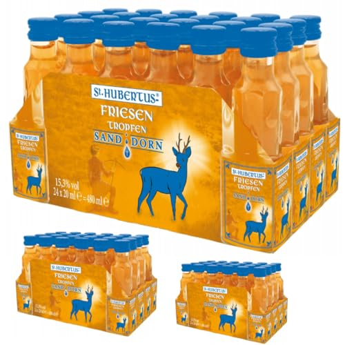 St. Hubertus Friesen Tropfen Sanddorn Likör 72 Flasche x 20 Milliliter + Pufai St. Hubertus Friesen Tropfen Sanddorn Likör 72 Flasche x 20 Milliliter + Pufai von Pufai