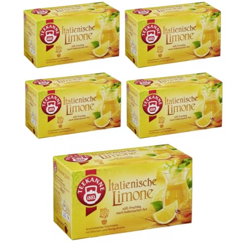 Teekanne Italienische Limone Tee 20 x 2,5 gramm, 5 Er von Pufai