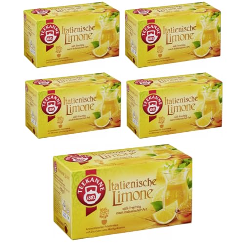 Teekanne Italienische Limone Tee 20 x 2,5 gramm x 5 er Pack von Pufai