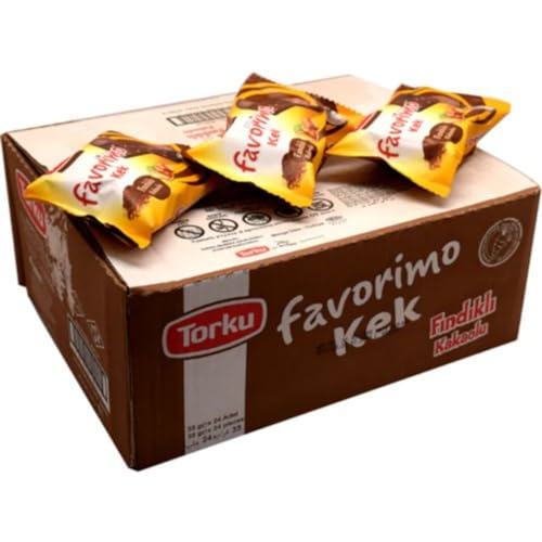 Torku Favorimo Haselnuss-Kakao Kuchen Cracker Keks 35 gramm x 25 STÜCK von Pufai