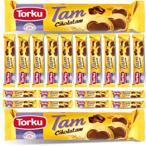 Torku Tam Keks mit Schokolade Craker 83 Gramm x 20 STÜCK von Pufai