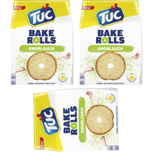 Tuc Bake Rolls Knoblauch Cracker Keks 150 gramm x 3 STÜCK Tuc Bake Rolls Knoblauch Cracker Keks 150 gramm x 3 STÜCK von Pufai