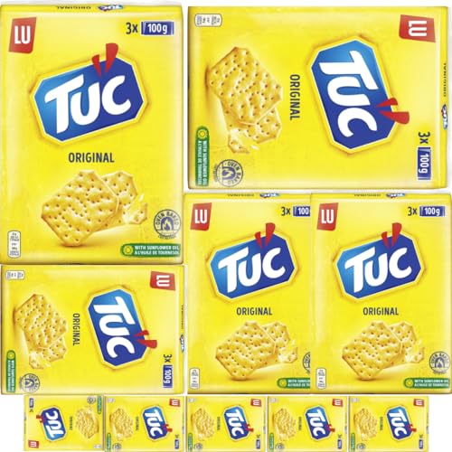 Tuc Original Cracker Keks 300 gramm in 3 Packungen x 10 STÜCK von Pufai