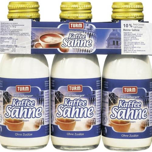 Turn Oldenburger Kaffeesahne 10% wärmebehandelt für Tee und Kaffee 100 Gramm x 3 STÜCK Turn Oldenburger Kaffeesahne 10% wärmebehandelt für Tee und Kaffee 100 Gramm x 3 STÜCK von Pufai