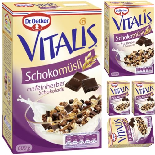 Vitalis Müsli Schoko feinherb Müsli 600 g X 5 Packungen Vitalis Müsli Schoko feinherb Müsli 600 g X 5 Packungen von Pufai