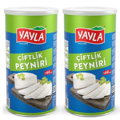 Yayla, Bauernkäse, Käse, Farm White Cheese, 60% Fett Köstlicher Dorfkäse Weißkäse 60% Fett 800 Gramm x 2 Stück Yayla, Bauernkäse, Käse, Farm White Cheese, 60% Fett Köstlicher Dorfkäse Weißkäse 60% Fett 800 Gramm x 2 Stück von Pufai
