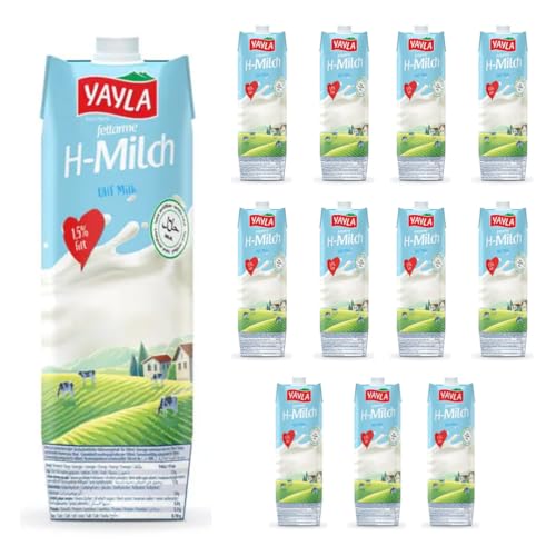Yayla H-Fettarme Milch 1,5% - 1 L X 12 STÜCK von Pufai