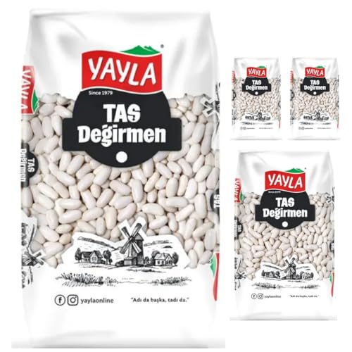 Yayla Trockenbohnen mit Spezialverpackung 900 Gramm Trockenbohnen x 4 Stück von Pufai