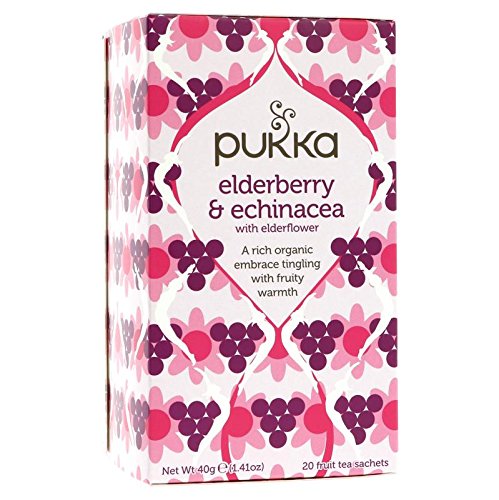 Pukka - Reich verwöhnender Bio- Früchtetee aus Holunderbeere & Echinacea - 20 Teebeutel von Pukka Herbal Ayurveda