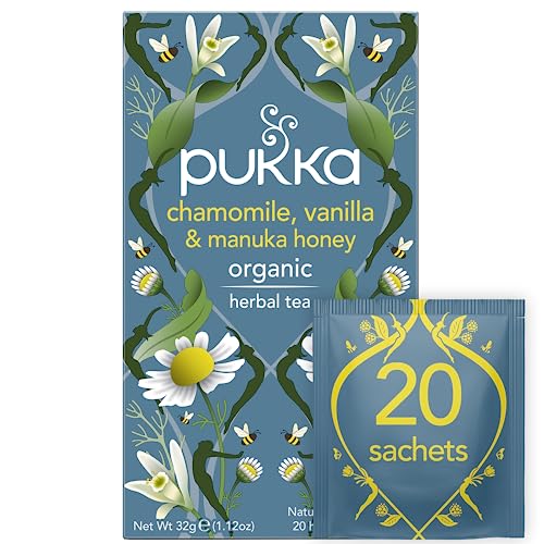 Pukka Organic Chamomile, Vanilla & Manuka Honey 20 Btl. 32g - BIO, Kamille, Vanille & Manuka-Honig von Pukka
