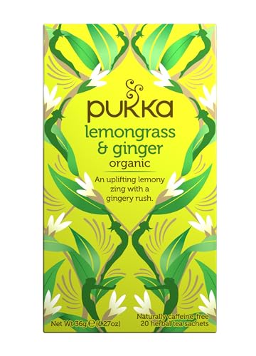 (4er BUNDLE)| Pukka Herbs Ltd Lemongrass & Ginger 20 Sachets von Pukka