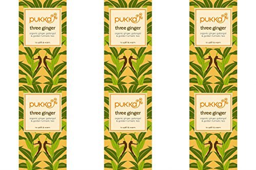 (6 PACK) - Pukka Herbs - Triple Ginger Tea | 20 sachet | 6 PACK BUNDLE by Pukka von Pukka