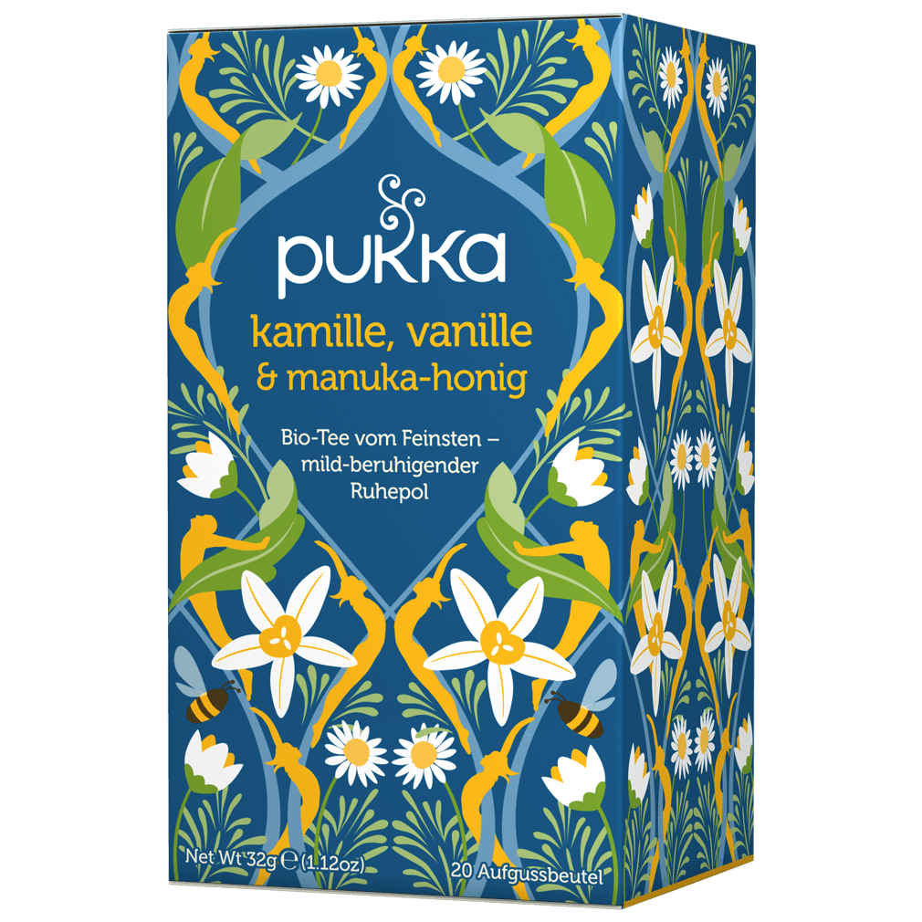 Bio Kamille, Vanille & Manuka Honig von Pukka