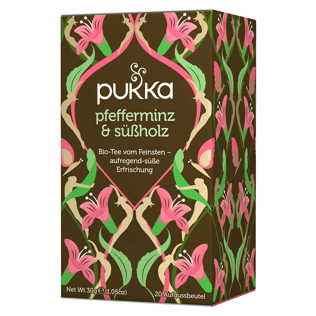 Bio Pfefferminz & Süßholz Tee Bio Pfefferminz & Süßholz Tee von Pukka